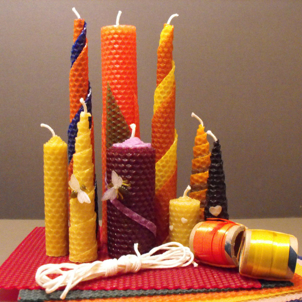 DIY Hand Rolled Beeswax Candles Kit